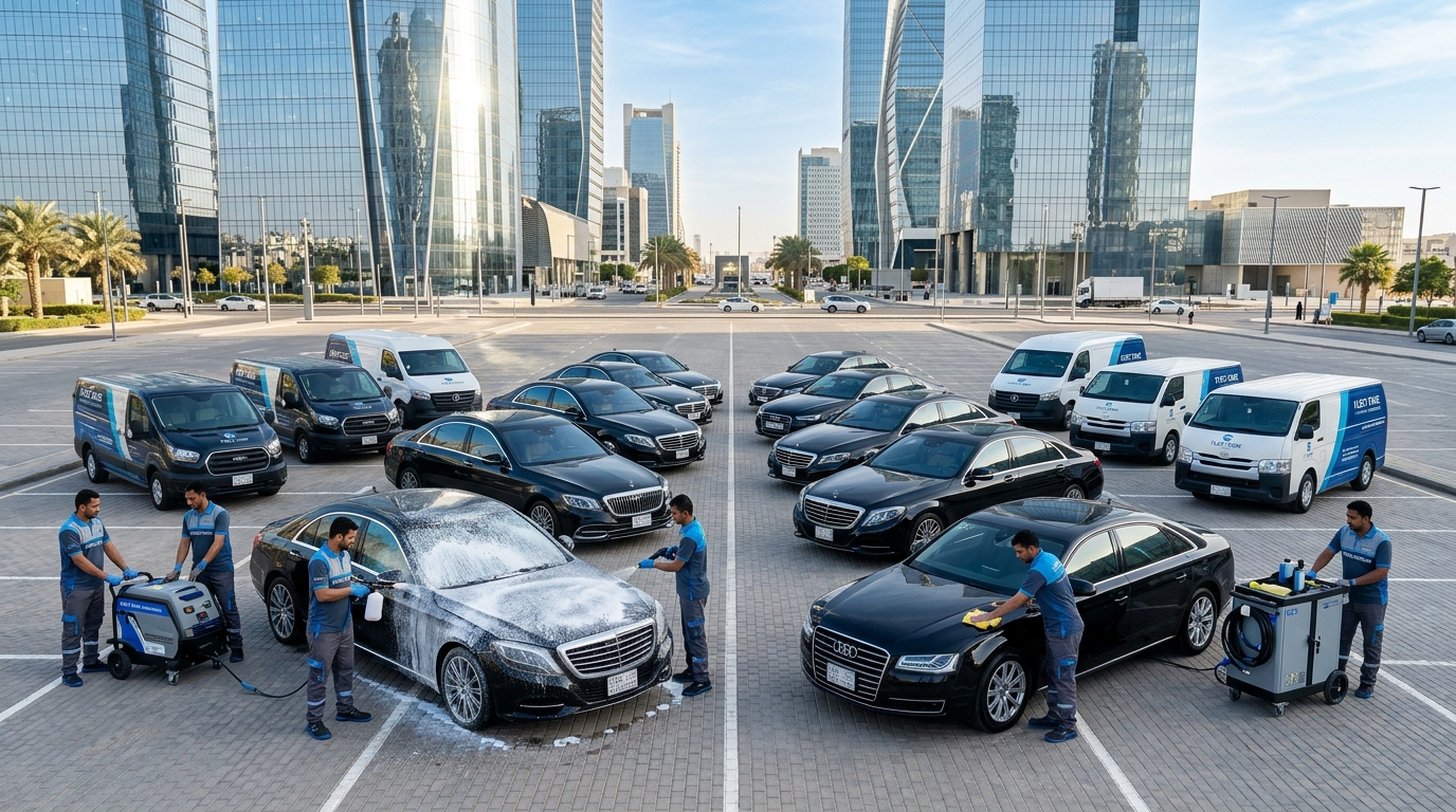 عقود غسيل أساطيل الشركات (B2B): المنجم الذهبي الخفي لأصحاب المغاسل المتنقلة